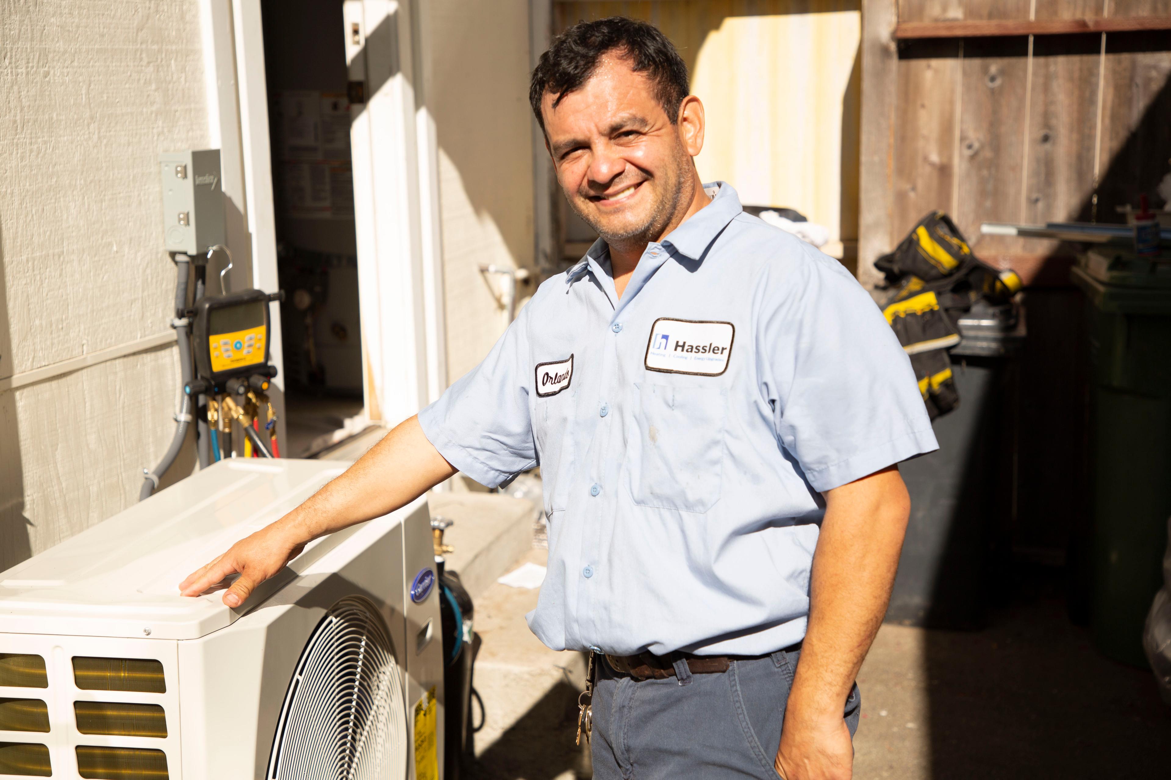 Picture of Hassler specializes in heat pump conversions. - Hassler Heating & Air Conditioning, LLC