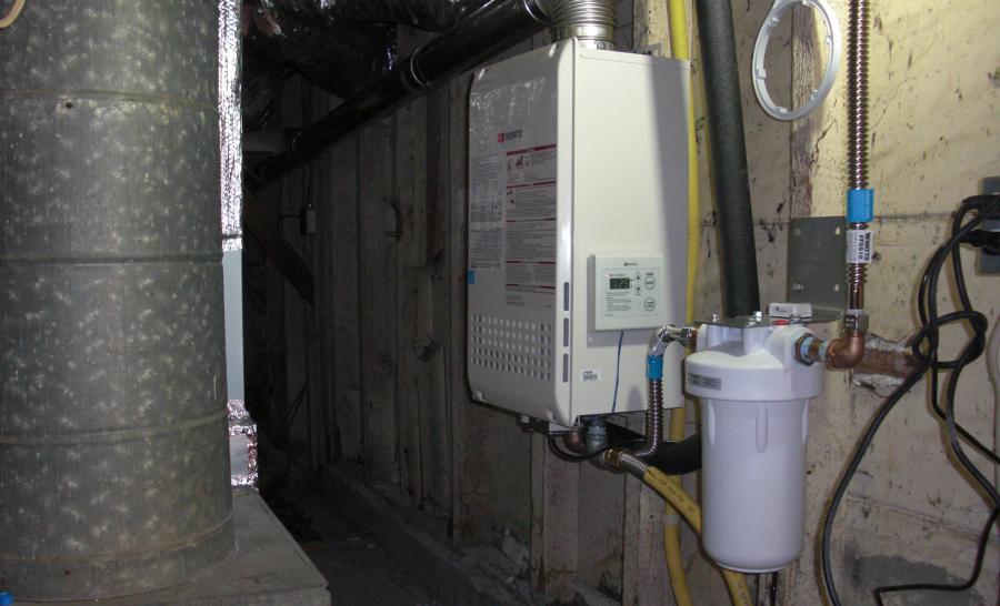 Picture of A new tankless water heater and water filtration system - Water Heaters Masters Inc.