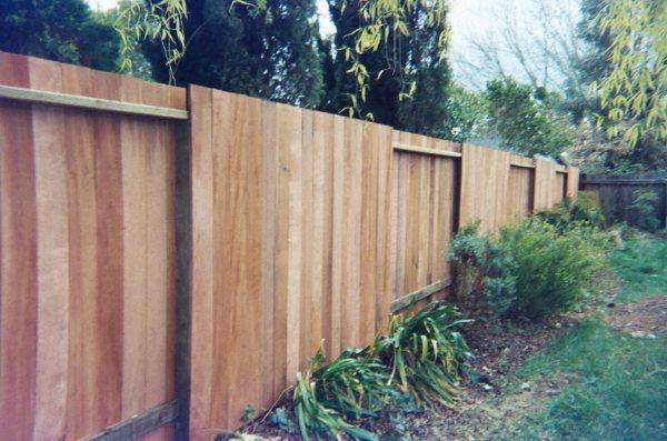 Picture of Six-foot nail-on 'good neighbor' fence in Sonoma County - Redwood Residential Fence Company