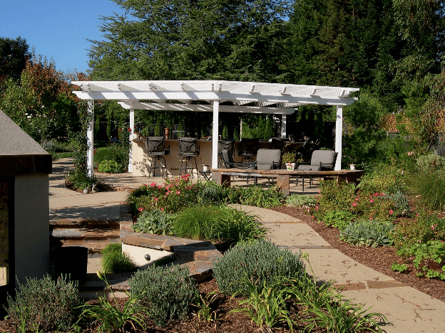 Picture of Confidence Landscaping built this custom outdoor entertainment area. - Confidence Landscaping, Inc.