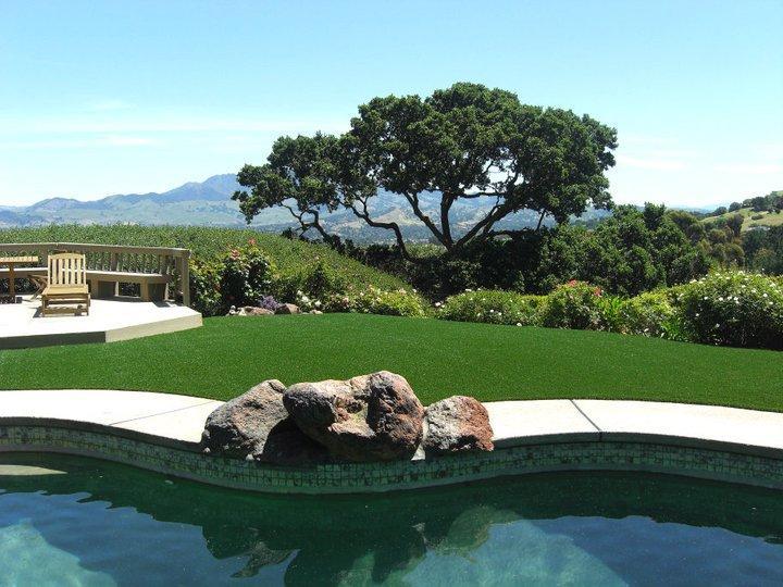 Picture of Artificial Grass Pros recently installed this artificial grass in a customer's backyard. - Green Living Builders LLC