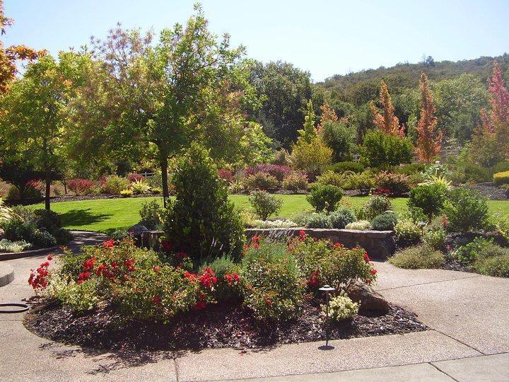 Picture of Manzanita Landscape Construction enhanced this garden to match wedding colors for the homeowners. - Manzanita Landscape Construction, Inc.