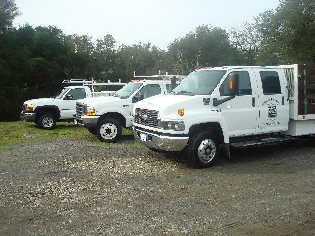 Picture of Our well-maintained fleet vehicles keep us running on schedule. - Redwood Residential Fence Company
