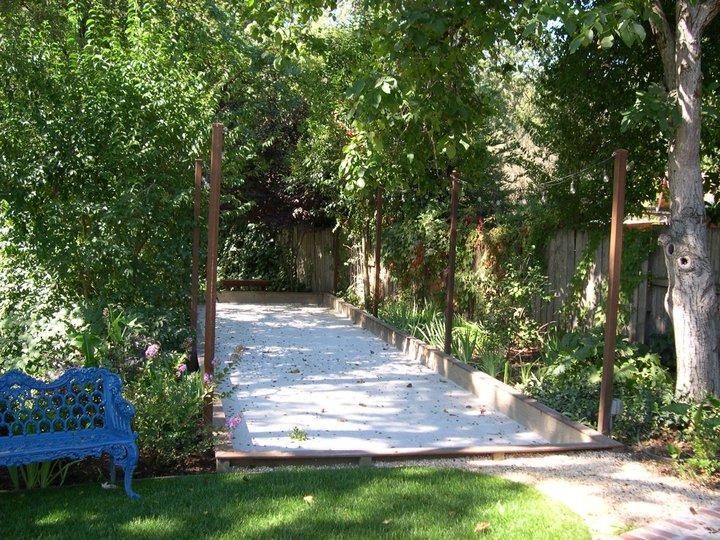 Picture of Gardens of the Wine Country built this bocce ball court. - Gardens of the Wine Country Inc.
