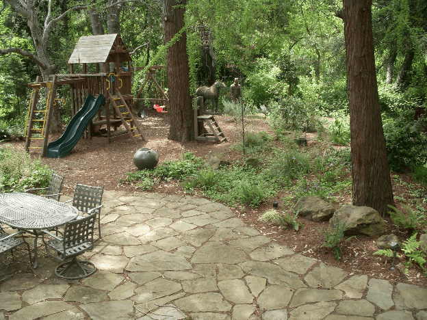 Picture of Confidence Landscaping built this children's play area in a natural setting. - Confidence Landscaping, Inc.