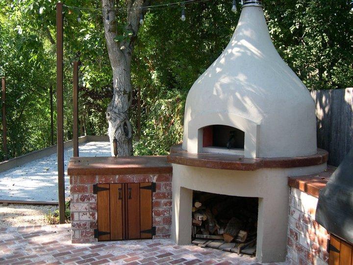 Picture of Gardens of the Wine Country built this pizza oven that includes brickwork. - Gardens of the Wine Country Inc.