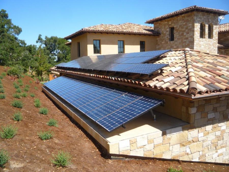 Picture of Custom-designed panels on 200-year old European clay tile - Freedom Solar, Inc