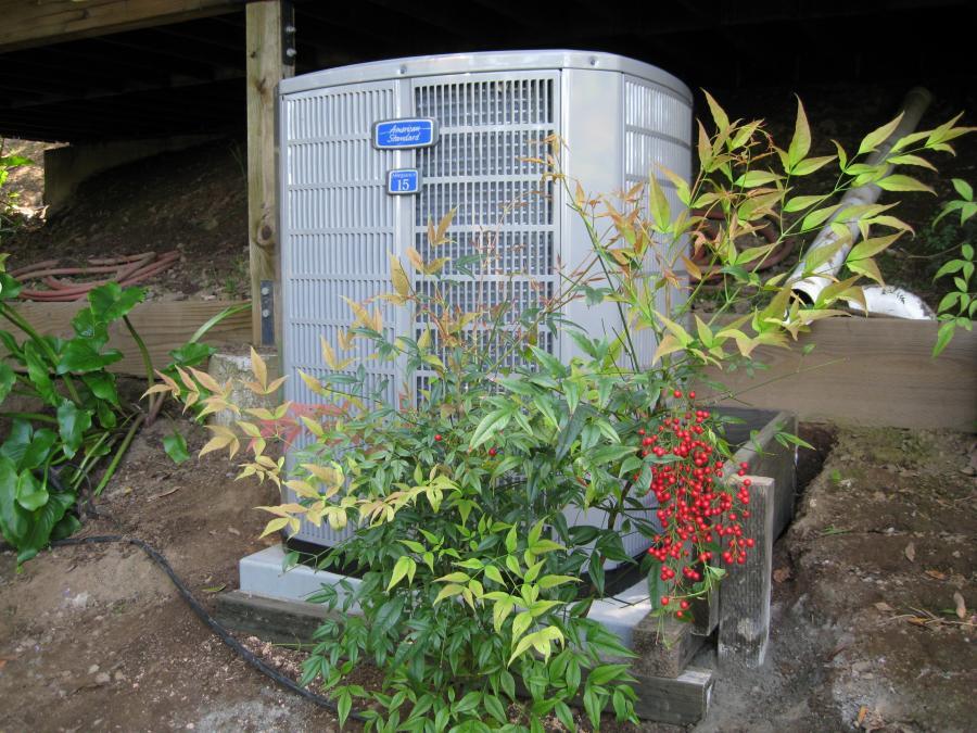 Picture of Kelly Plumbing & Heating recently installed this 15 SEER air conditioning unit. - Kelly Plumbing & Heating, Inc.