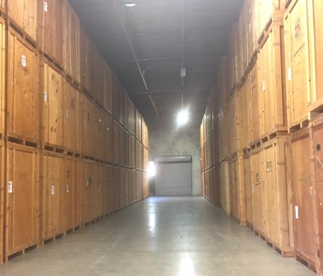 Picture of A look at the storage containers inside A and P Moving's warehouse - A and P Moving, Inc.