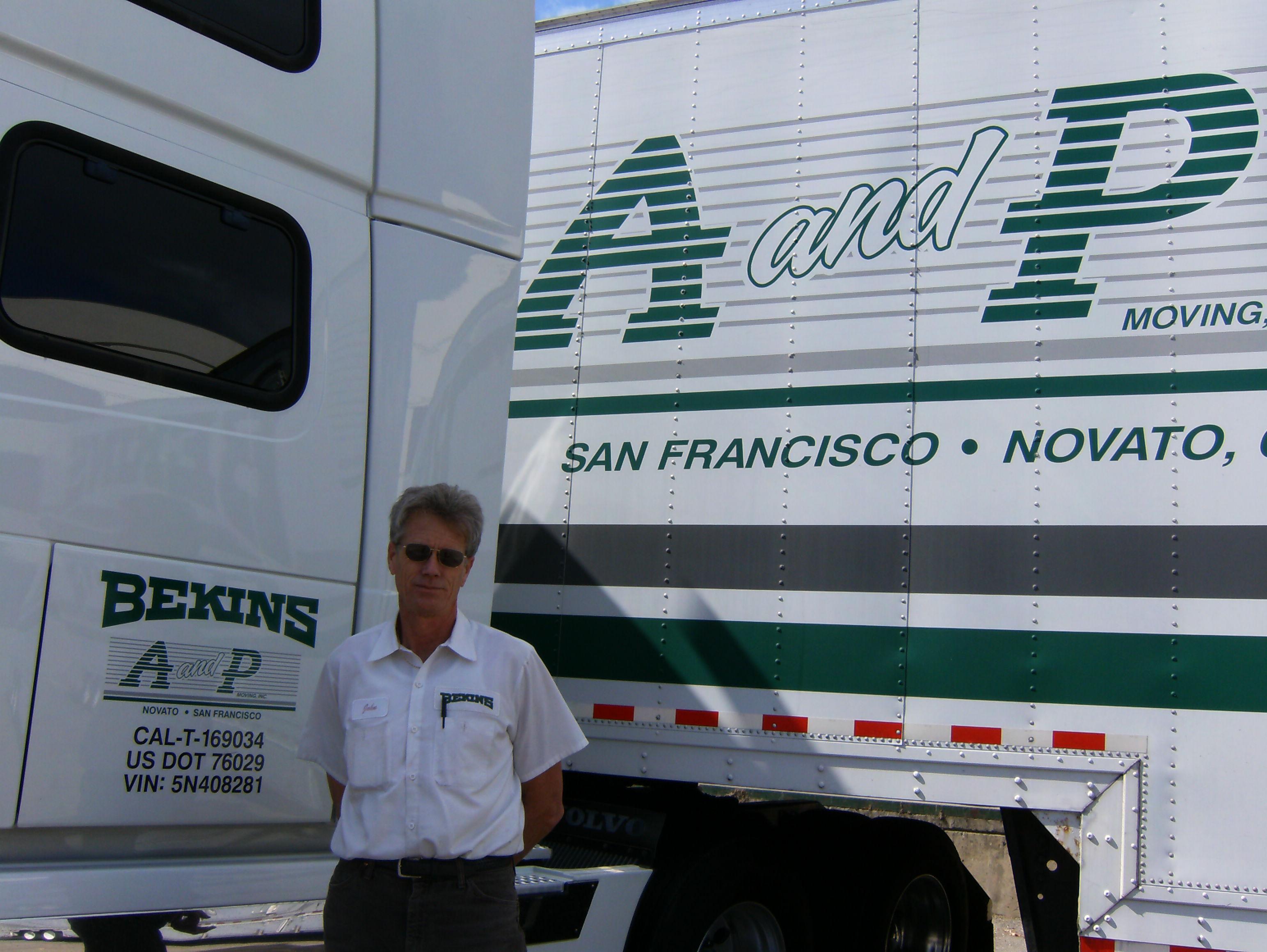 Picture of John Schroder is one of A and P Moving's interstate drivers. - A and P Moving, Inc.