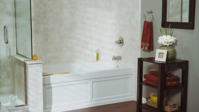Picture of Neutral walls provide the perfect backdrop for this sophisticated bath - Re-Bath by Schicker
