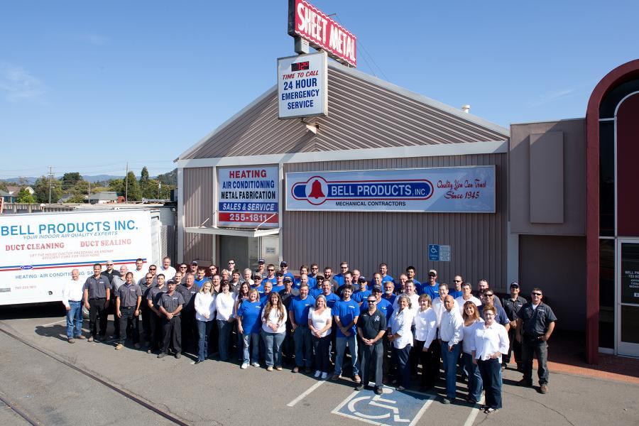 Picture of Bell Products' staff is dedicated to helping clients with their HVAC needs. - Bell Products, Inc.