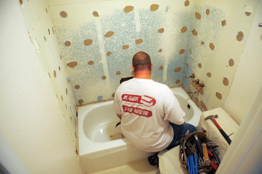 Picture of Before: ReBath's own employees will remodel your bathroom in less than a week! - Re-Bath by Schicker