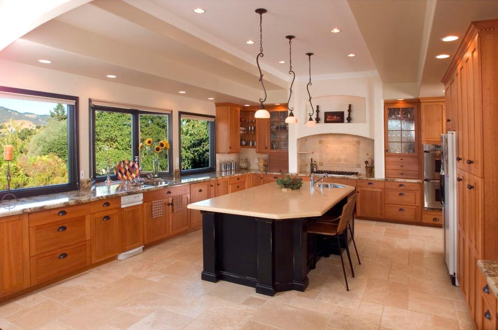 Picture of This kitchen cabinet project in Alamo was based on a layout designed for family
gatherings. - Diablo Valley Cabinetry