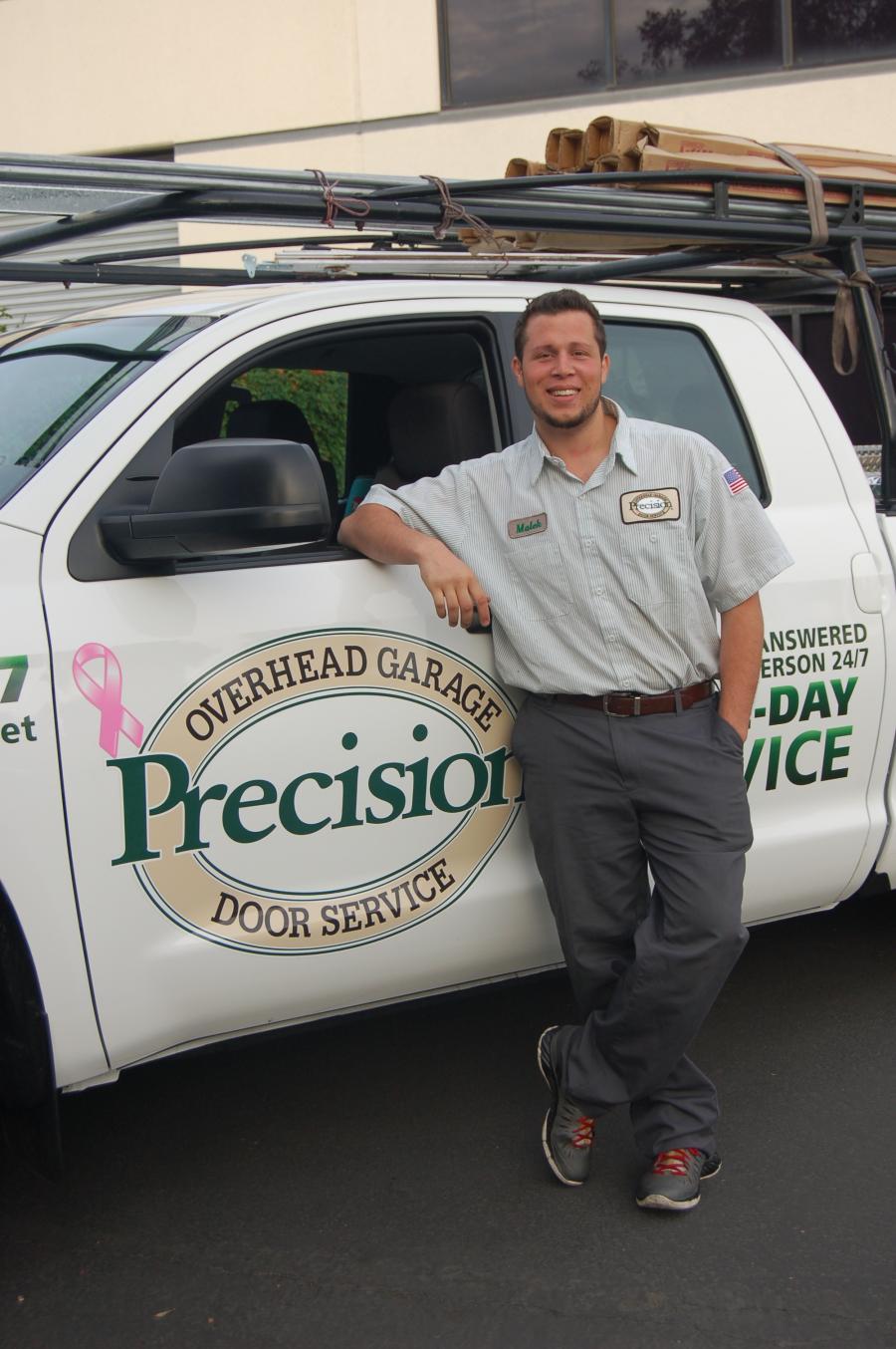 Picture of Precision Door Services of the Bay Area's technicians call customers before they arrive. - Precision Door Services of the Bay Area
