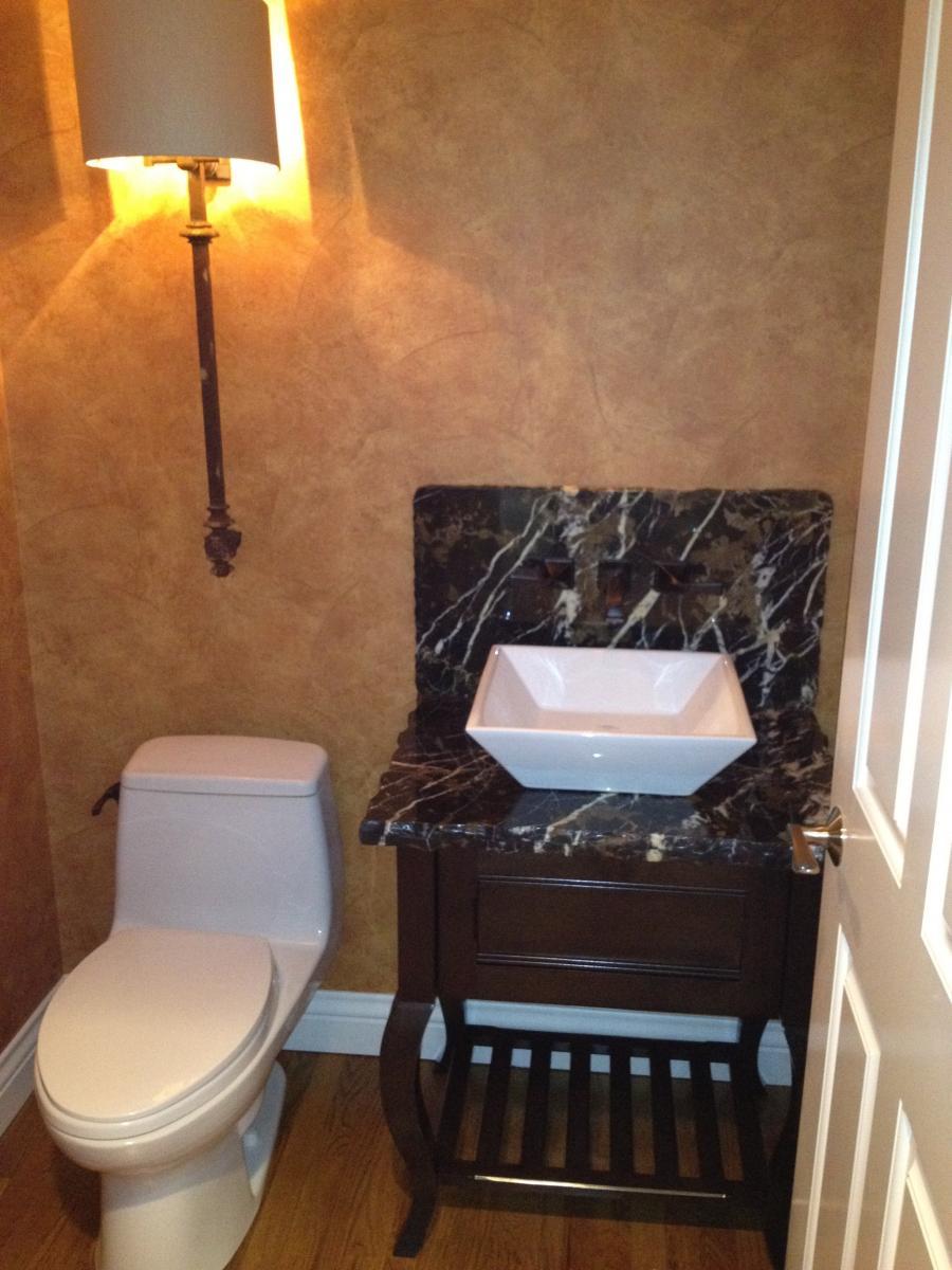 Picture of Savior Plumbing recently installed this vessel sink and toilet in a home in Livermore. - Savior Plumbing, Inc.