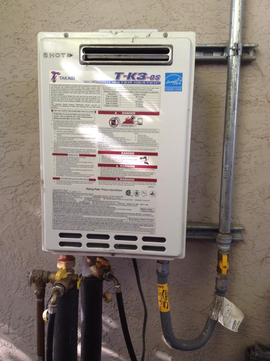Picture of Savior Plumbing installed this tankless water heater on the exterior of a home in Walnut Creek. - Savior Plumbing, Inc.