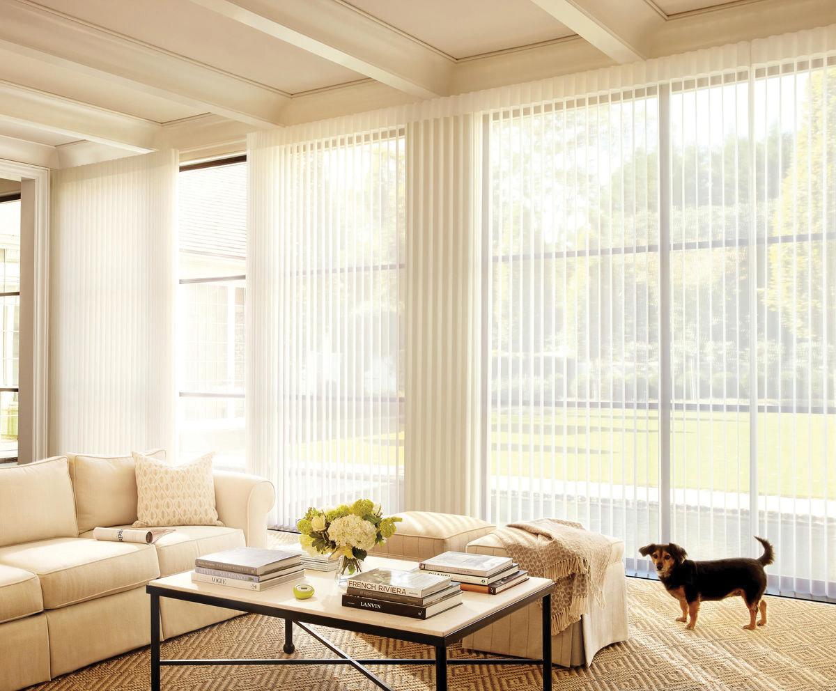 Picture of Discount Best Blinds & Shutters carries Luminette® Privacy Sheers at its Santa Rosa showroom. Photo by Hunter Douglas. - Discount Best Blinds & Shutters