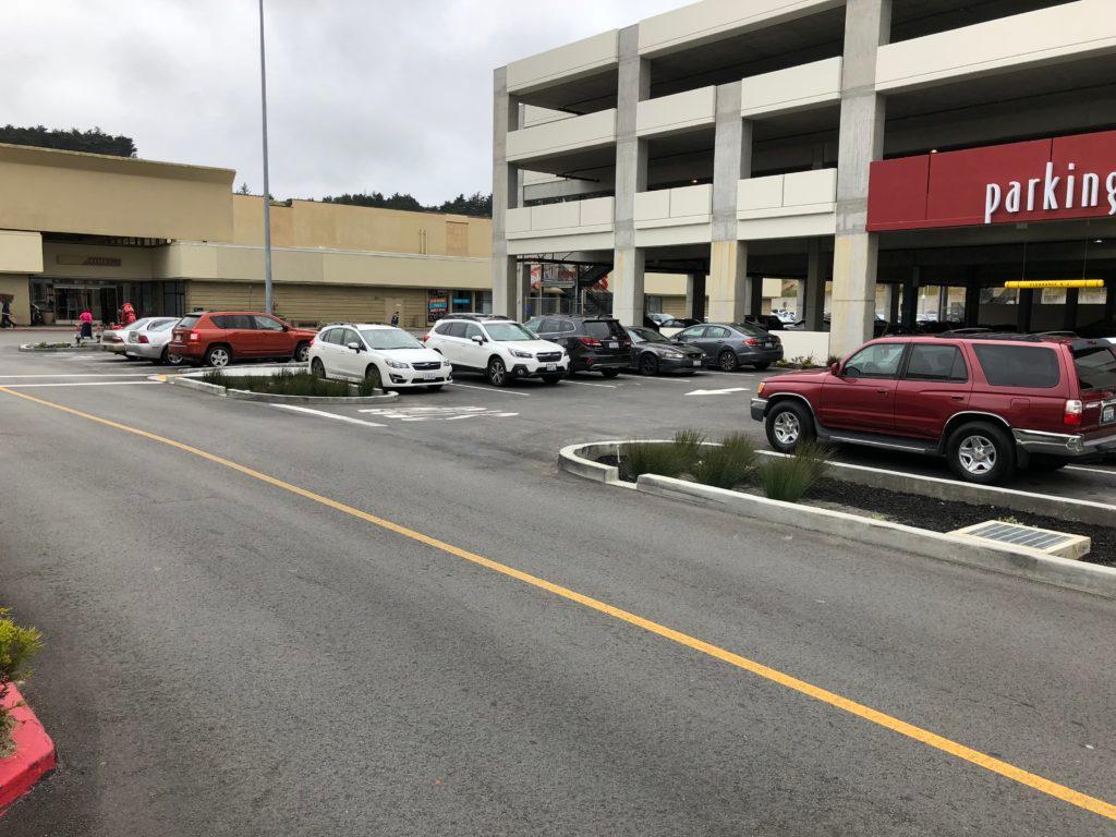 Picture of Convenient parking is available near the closest mall entrance for Site for Sore Eyes - Daly City. - Site for Sore Eyes - Daly City & West Portal-San Francisco