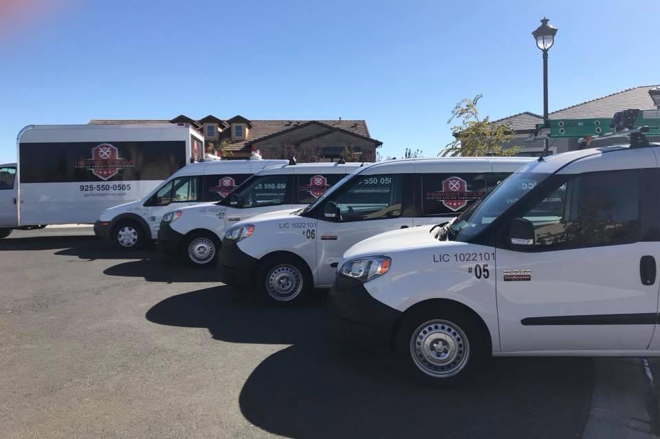 Picture of A look at Perfect Star Heating and Air Conditioning's fleet of service vehicles - Perfect Star Heating and Air Conditioning