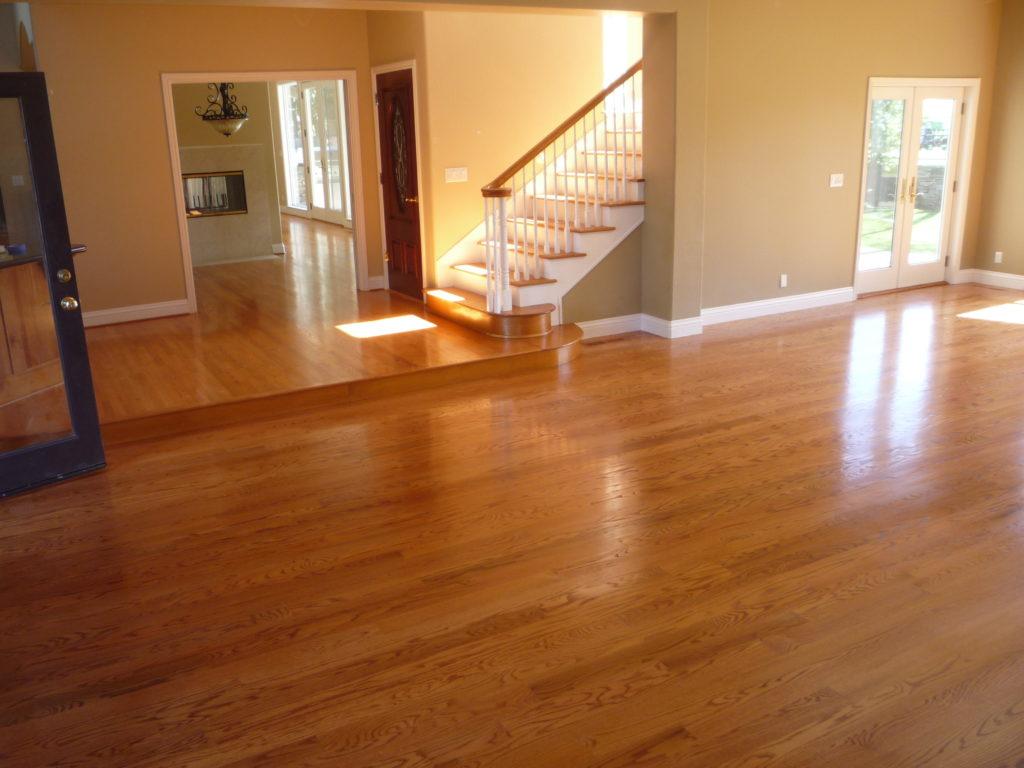 Picture of European Hardwood Floors refinished this hardwood floor and added new hardwood as well. - European Hardwood Floors