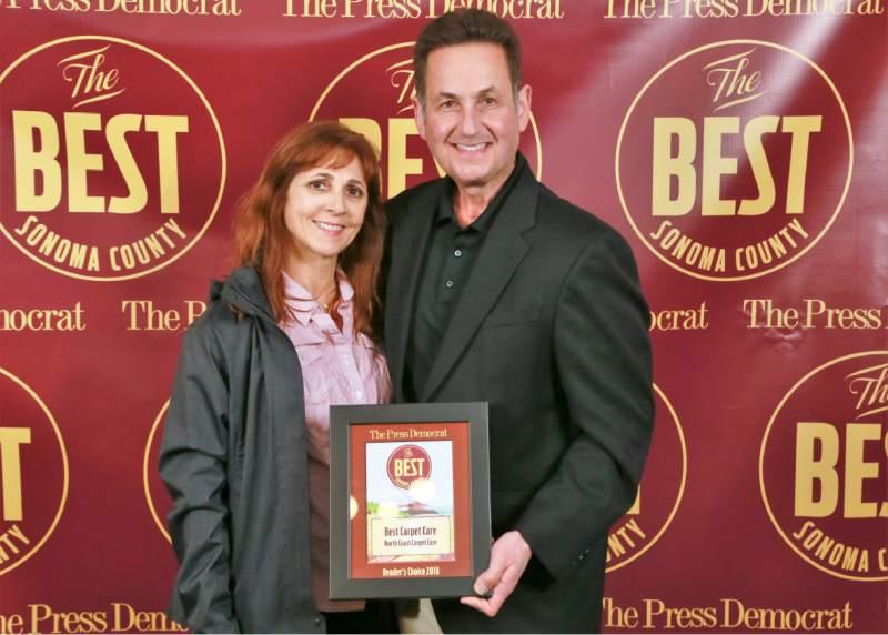 Picture of North Coast Carpet Care won "Best Carpet Care" at the Best of Sonoma County 2018 awards. - North Coast Carpet Care, Inc.