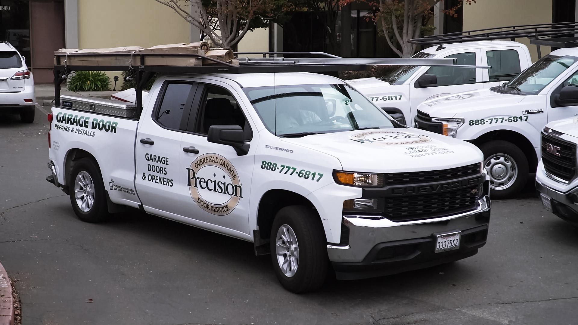 Picture of A look at Precision Door Services of the Bay Area's fleet of service trucks - Precision Door Services of the Bay Area