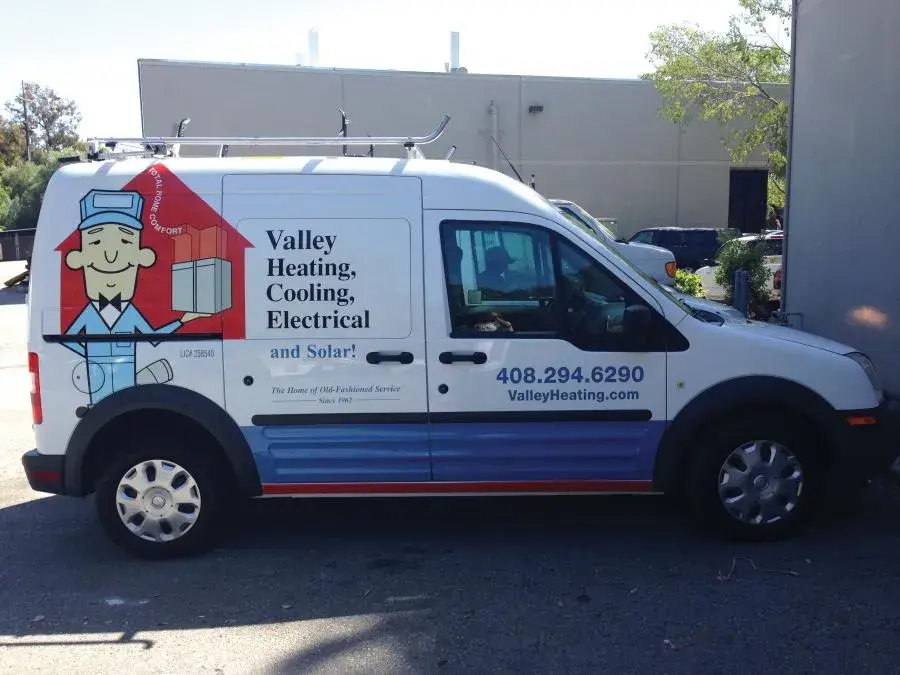 Picture of Valley Heating, Cooling, Electrical and Solar's service vans are well-stocked with equipment and parts. - Valley Heating, Cooling, Electrical and Solar
