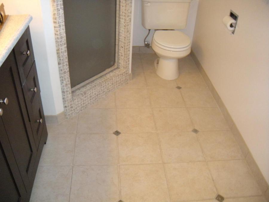 Picture of DC Tile and Stone installed this porcelain accent tile on a client's shower. - DC Tile and Stone