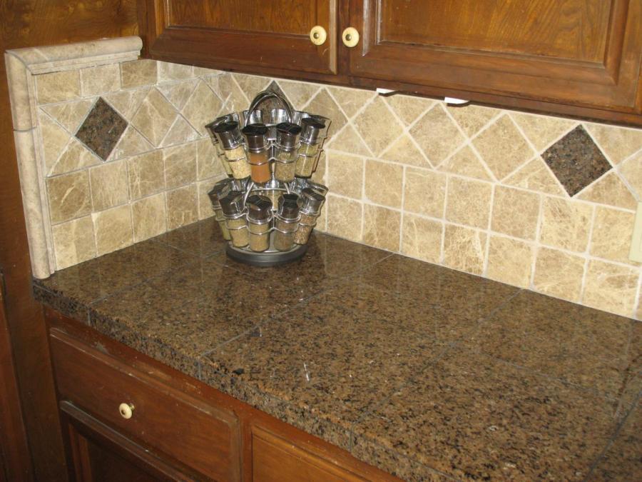 Picture of A recent kitchen backsplash project in Petaluma - DC Tile and Stone