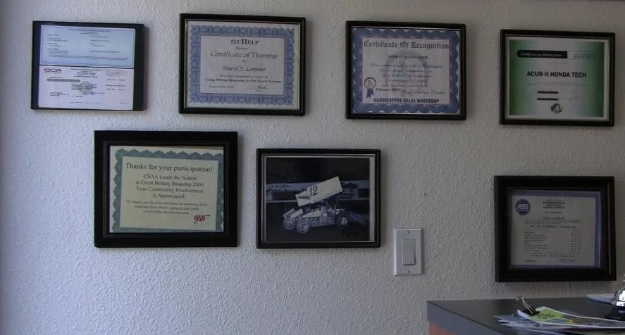 Picture of A few of Acur-it Auto Repair's awards and certifications - Acur-it Auto Repair