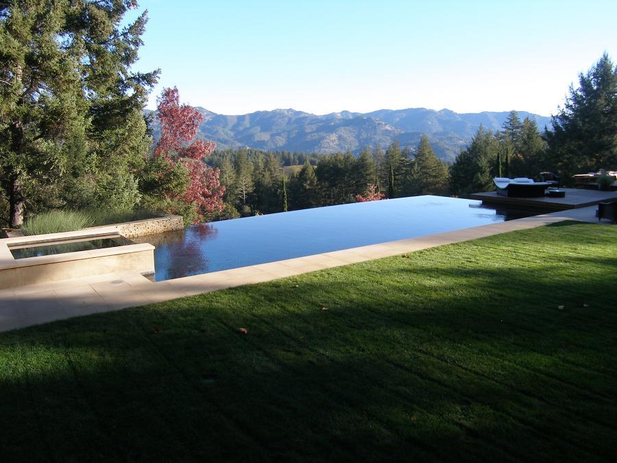 Picture of Classic Pools recently installed this infinity pool in a client's backyard. - Classic Pools