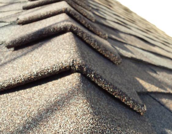 Picture of A close-up look at a recent roof installation by Crandall Roofing - Crandall Roofing Inc.