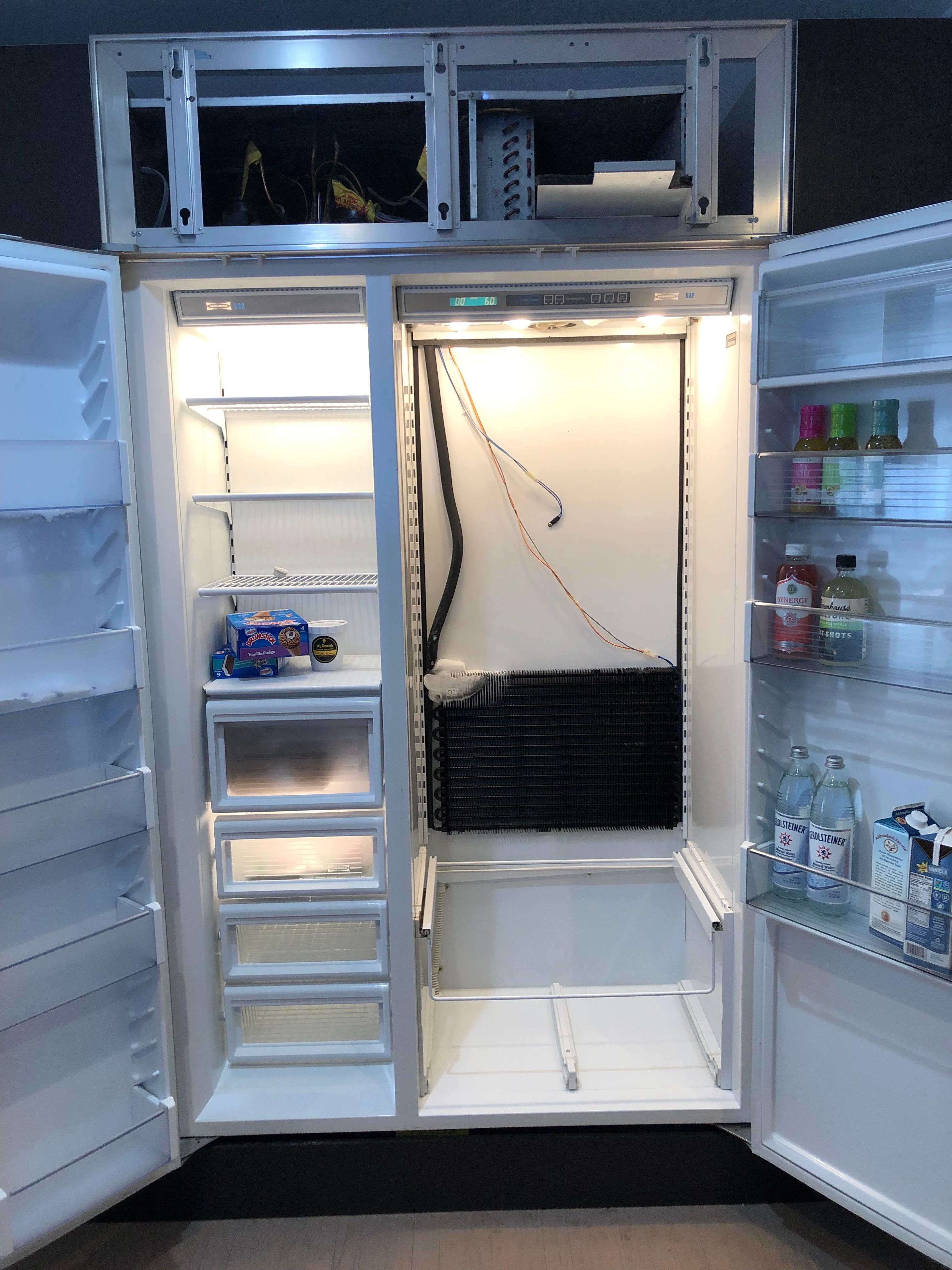 Picture of FixEm Appliance Repair fixed this Sub-Zero refrigerator that wasn't cooling properly. - FixEm Appliance Repair