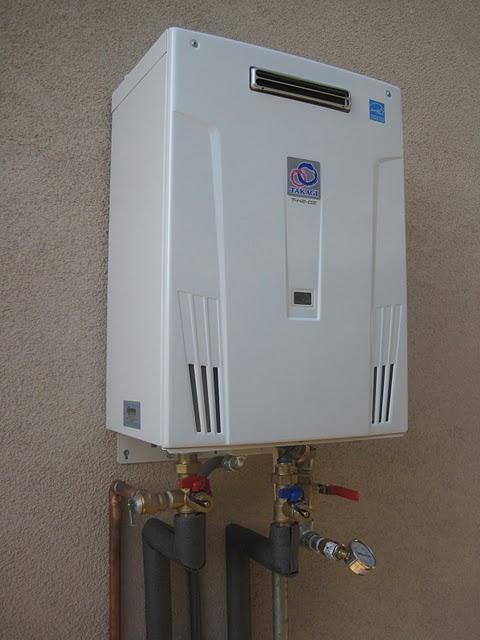 Picture of Takagi TH-2 tankless water heater installation - Albert Nahman Plumbing, Heating and Cooling