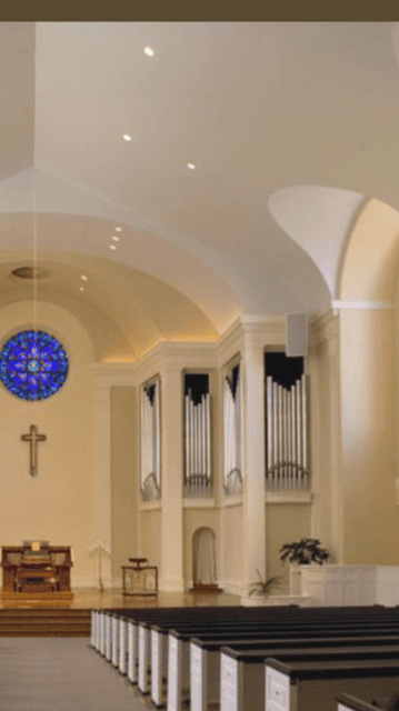 Picture of Intricate details were required to create a smooth elegant drywall finish on this church interior. - Kapple Drywall