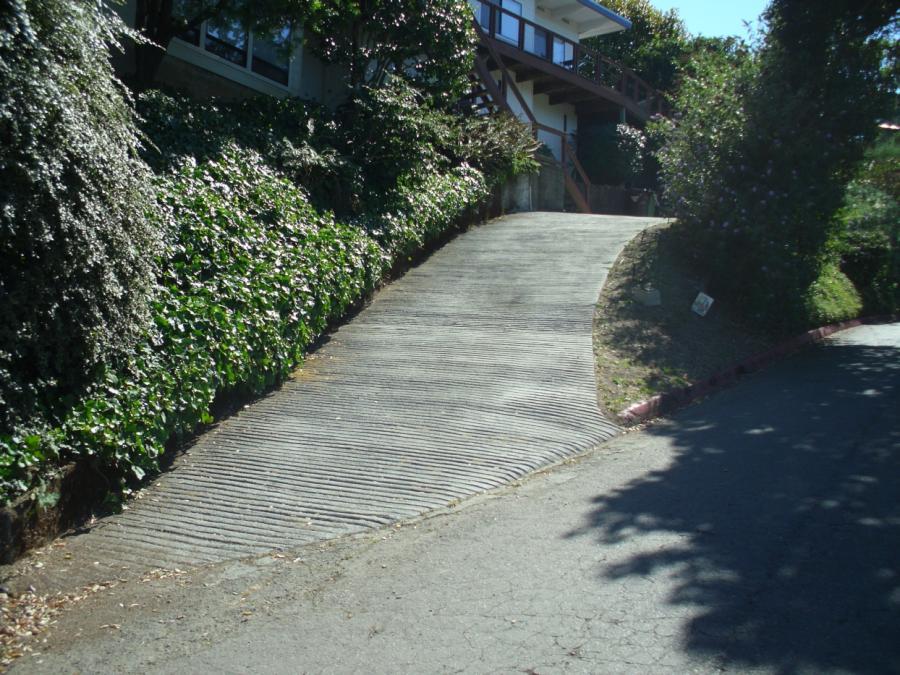 Picture of Thomas A Daly Construction installed this reinforced concrete driveway in Mill Valley. - Thomas A Daly Construction
