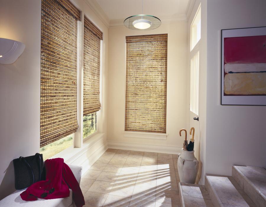 Picture of Woven wood shades can transform an entryway. - Creative Window Fashions, Inc.