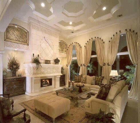 Picture of A living room designed to look like Taj Mahal - Creative Window Fashions, Inc.