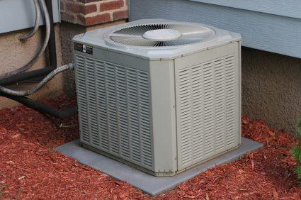 Picture of This air conditioning unit was installed with a concrete pad underneath. - Air Quality Heating & Air Conditioning