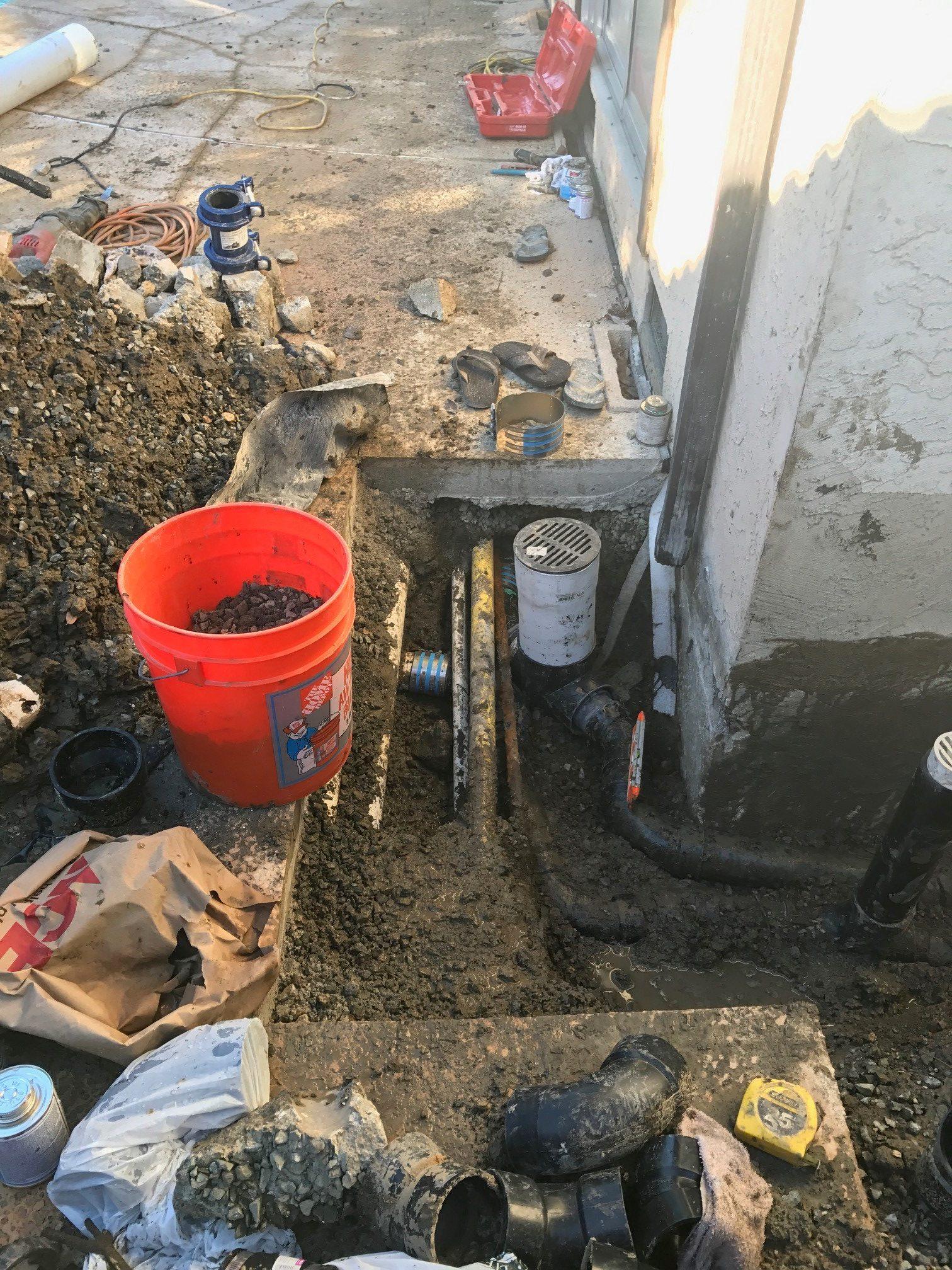 Picture of Absolute Plumbing and Drain repaired this area drain. - Absolute Plumbing and Drain
