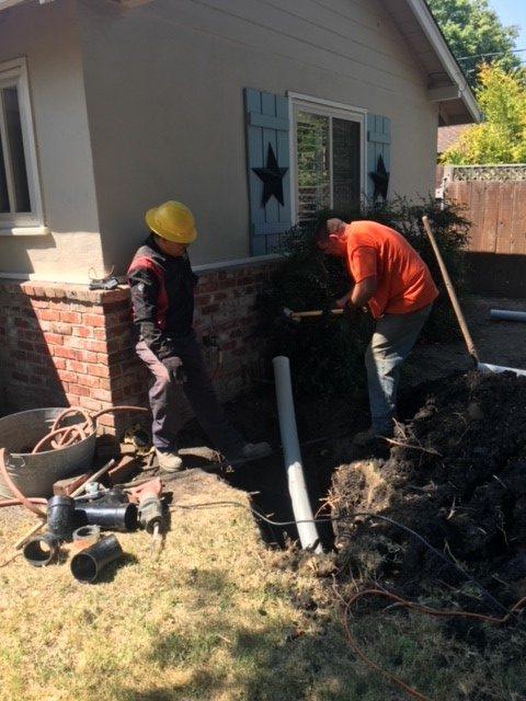 Picture of A recent residential trenchless sewer replacement project by Absolute Plumbing and Drain - Absolute Plumbing and Drain