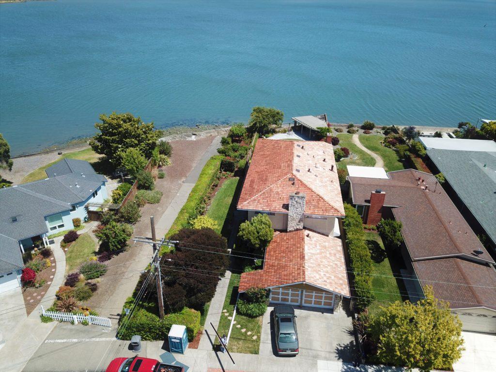 Picture of PRI-Premiere Roofing installed a wood shake roof on this home in Alameda. - PRI-Premiere Roofing Inc.