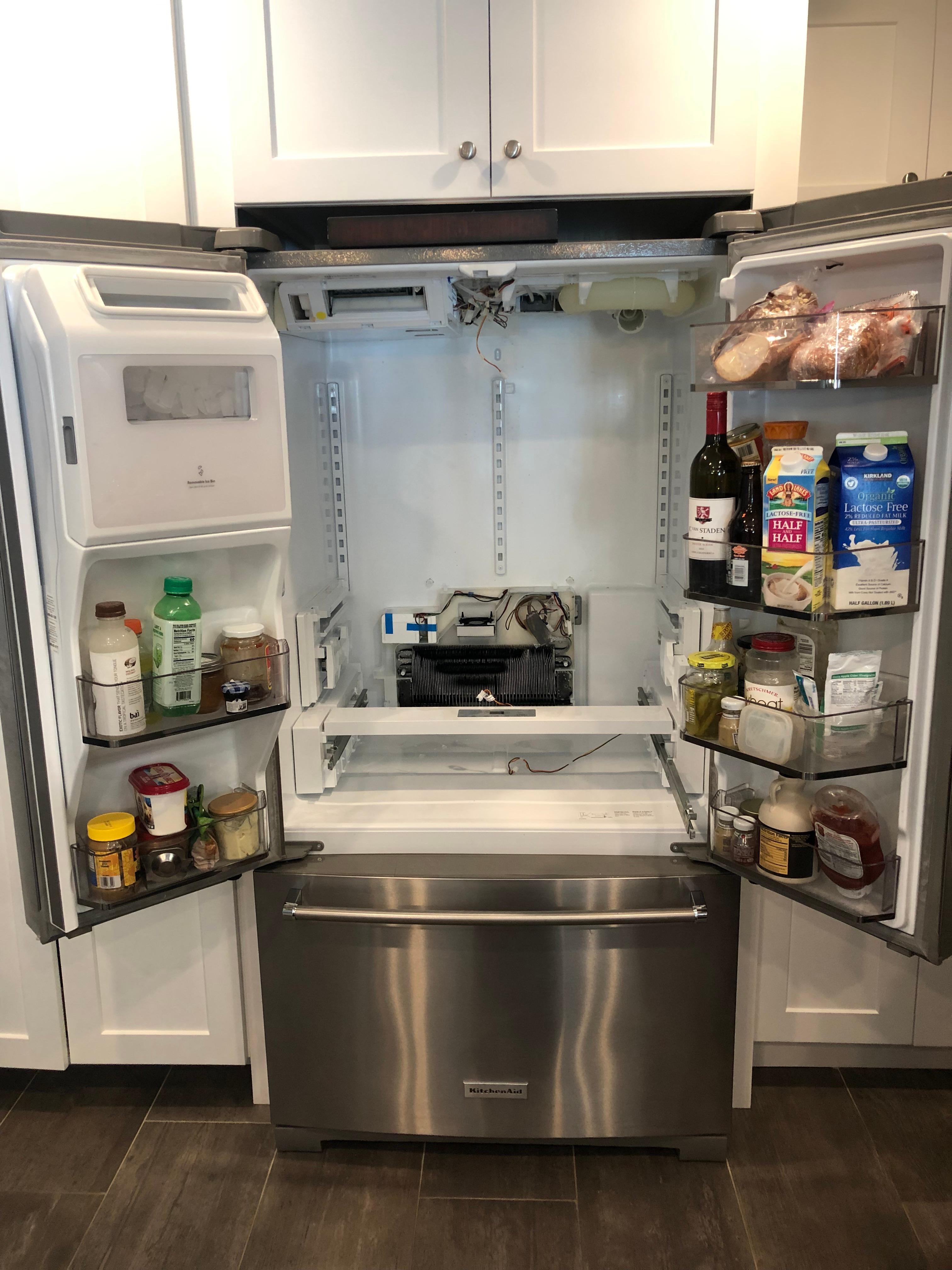 Picture of A look at a refrigerator that experienced defrost failure - FixEm Appliance Repair