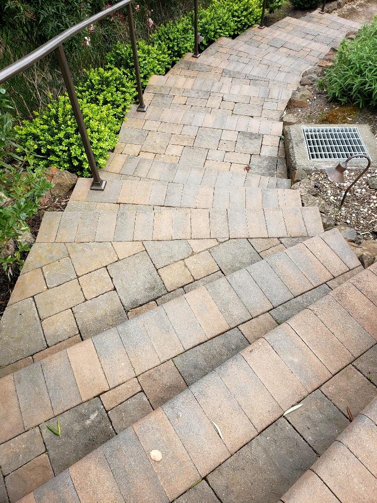 Picture of A recent outdoor staircase project by The Legacy Paver Group - The Legacy Paver Group