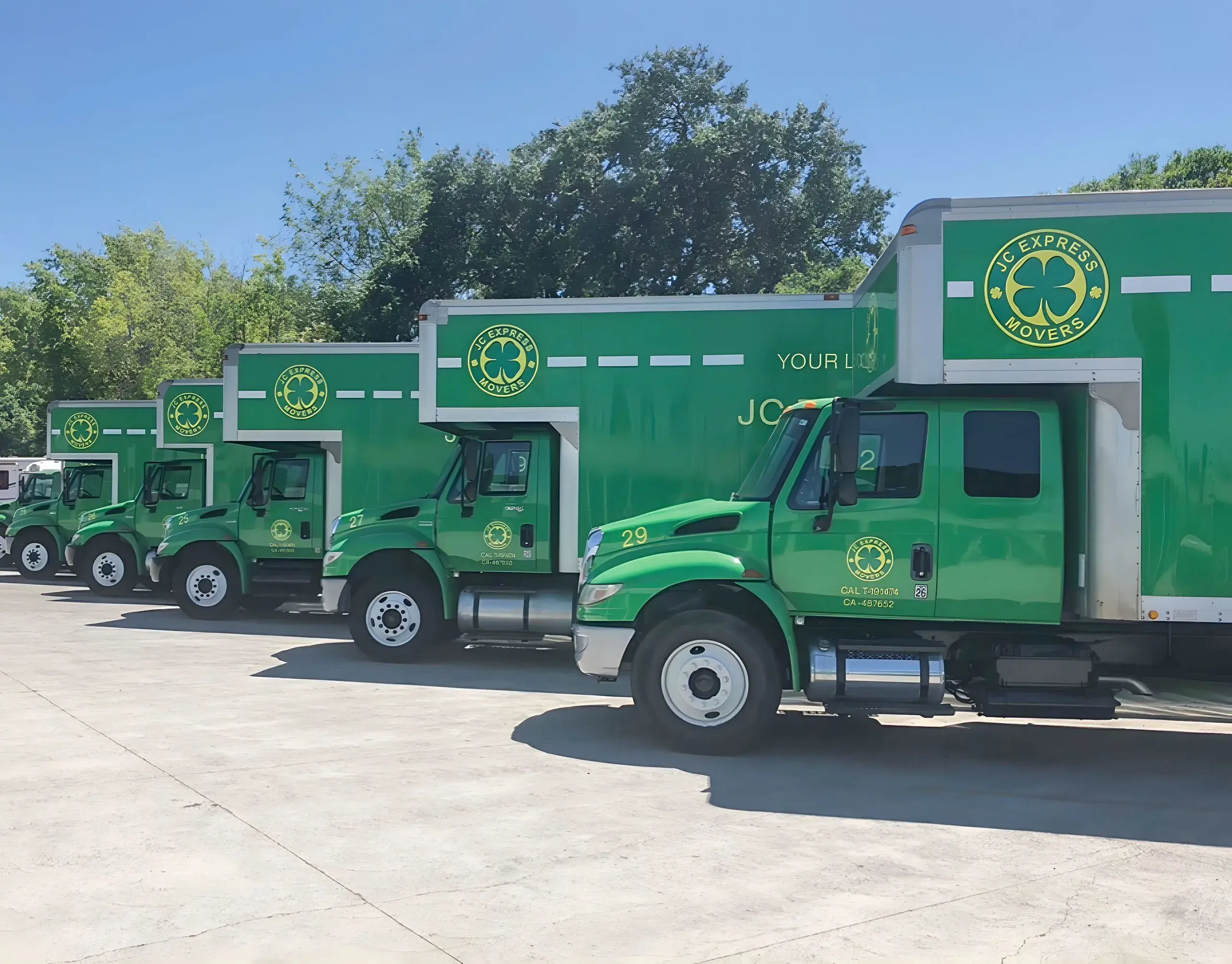 Picture of A look at JC Express' fleet of moving trucks - JC Express Movers