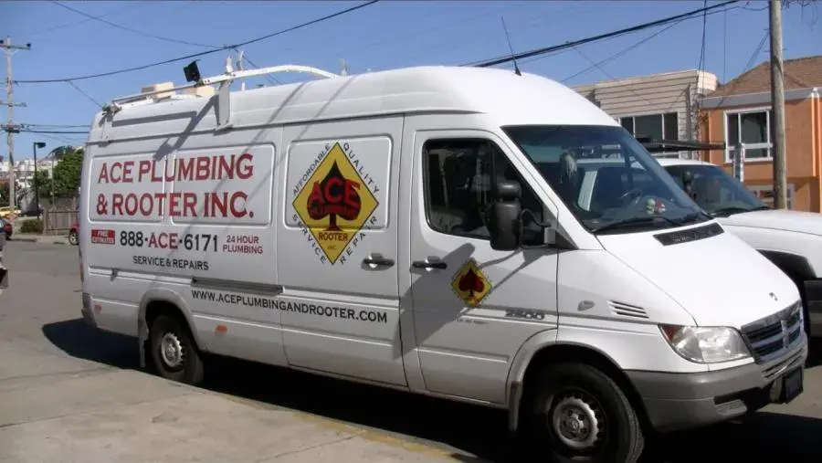 Picture of One of Ace Plumbing and Rooter's stocked service vehicles - Ace Plumbing and Rooter