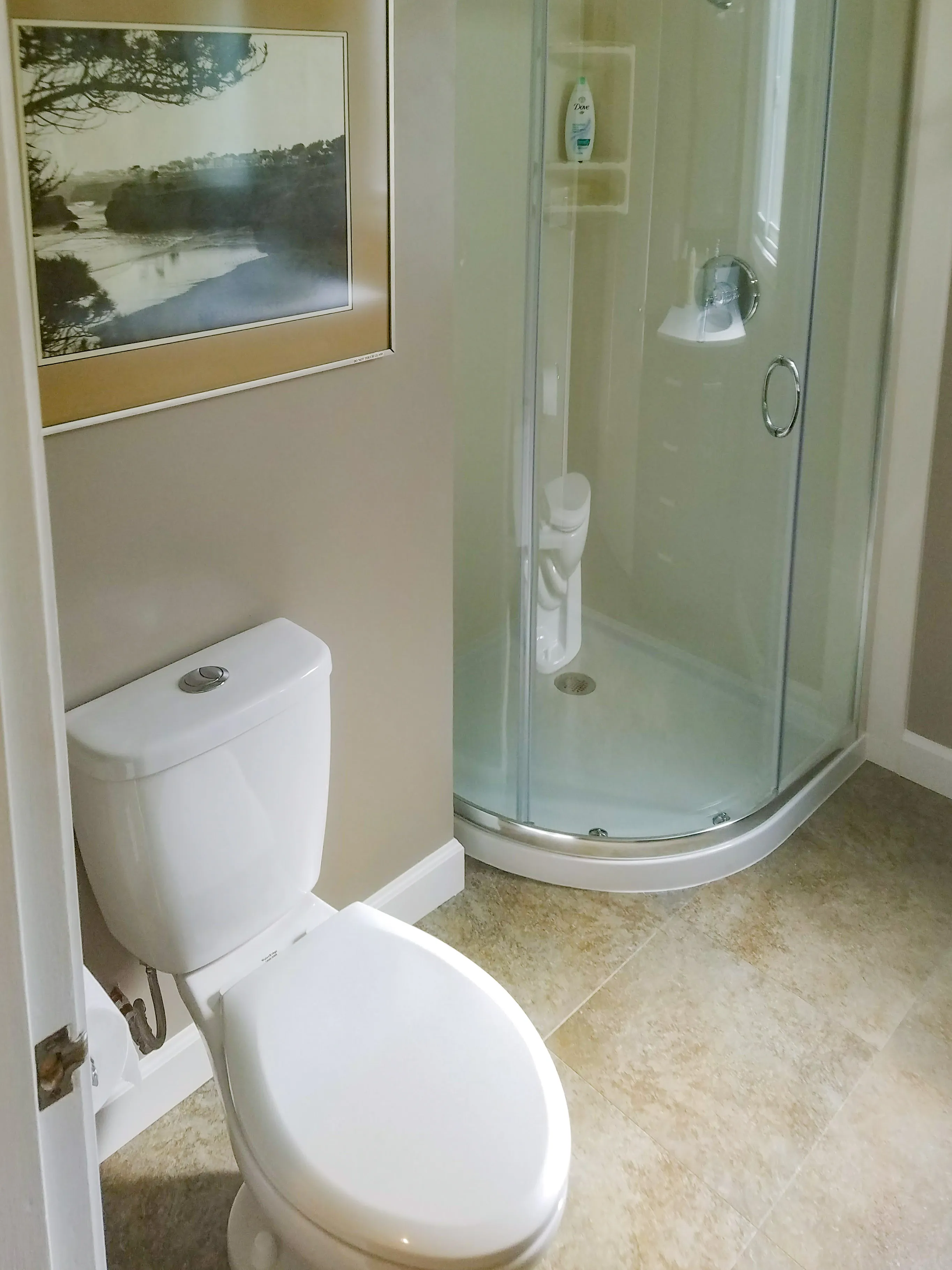 Picture of In this elegantly renovated bathroom, the subtle glow of tiled flooring complements the modern shower enclosure's sleek curves. Dahme Construction, recognized for expertise and quality, brings timeless design to life. Copyright ©2025 Diamond Certified Resource

 - Dahme Construction