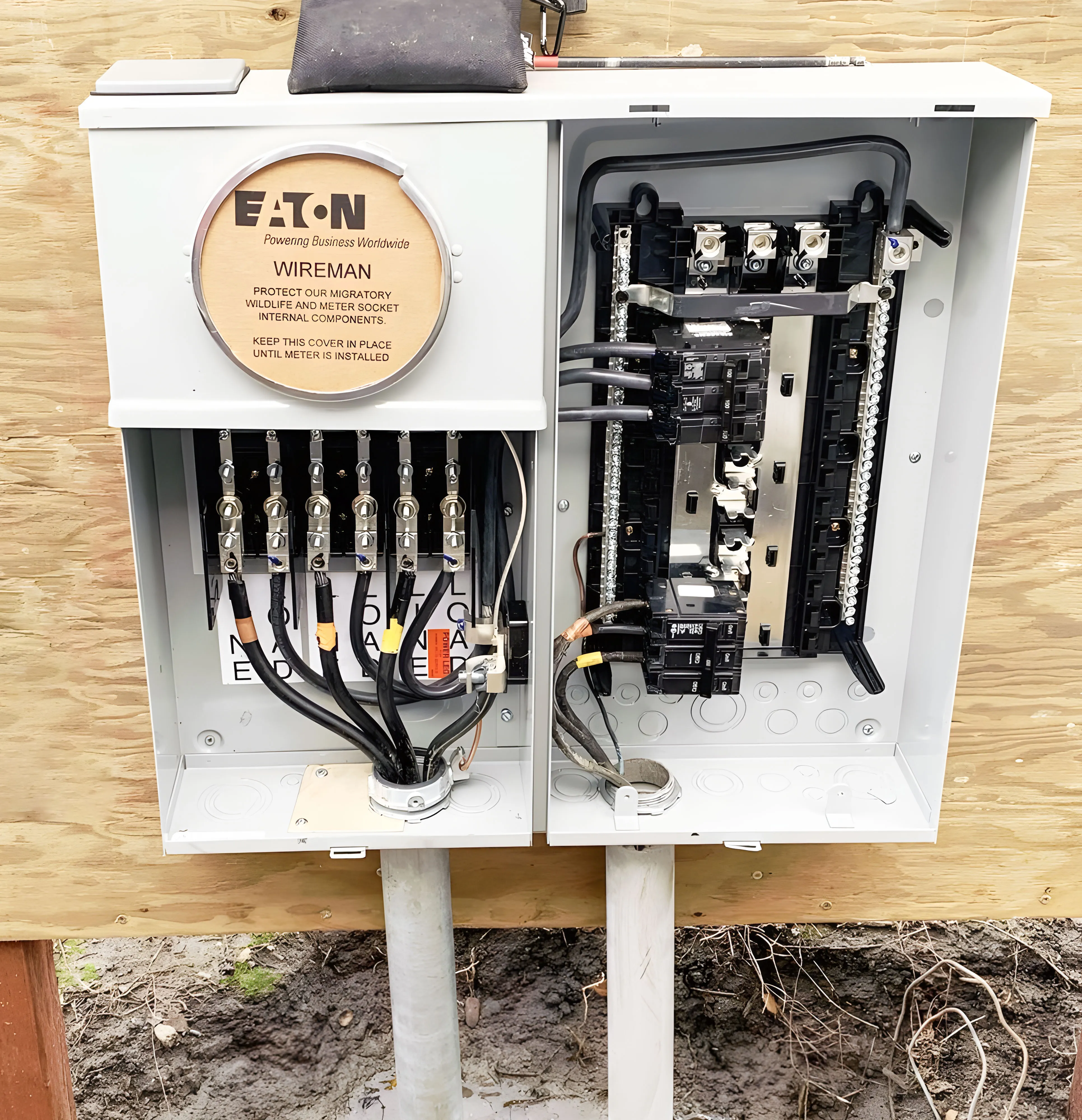 Picture of A precisely organized electrical panel installation highlights Frontline Electrical Services' commitment to quality outcomes. Their expertise ensures safe and efficient power management. Copyright ©2025 Diamond Certified Resource

 - Frontline Electrical Services