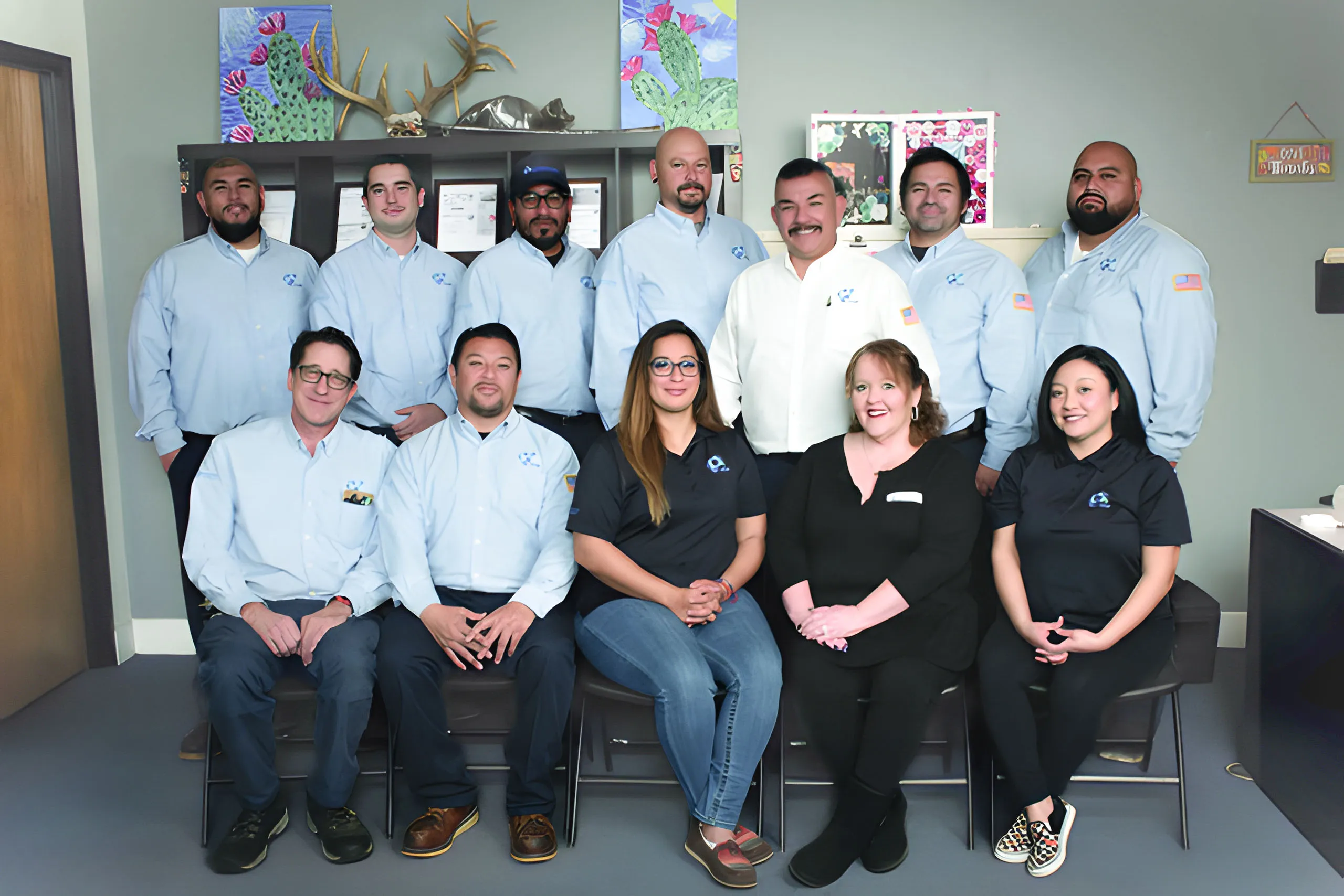 Picture of In a harmonious team portrait, Intergrated Pest Control Management Inc. exemplifies a collaborative spirit in their office, showcasing their dedication to high customer satisfaction ratings. Copyright ©2025 Diamond Certified Resource - Intergrated Pest Control Management Inc.